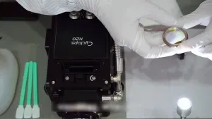 Техническое обслуживание нижнего защитного стекла коллимирующей линзы