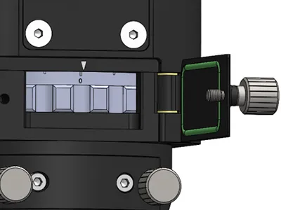 Поворотный регулятор фокусировки для точной настройки лазера