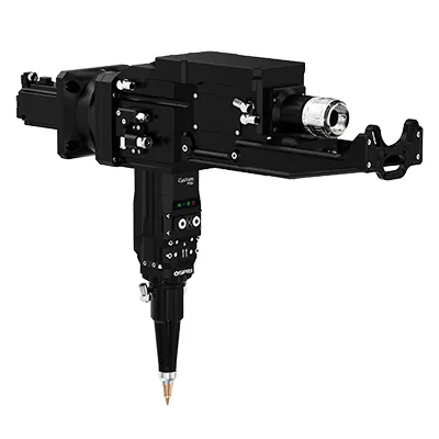 Волоконно-лазерная режущая головка для резки под углом (с автофокусировкой, одноподвесная система, прямой угол), 15 кВт