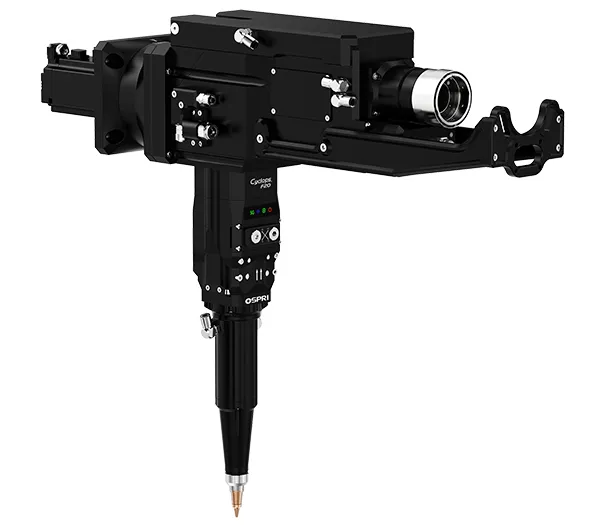 Волоконно-лазерная режущая головка для резки под углом (с автофокусировкой, одноподвесная система, прямой угол), 20 кВт