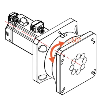 Поворотная ось лазерной режущей головки для резки труб
